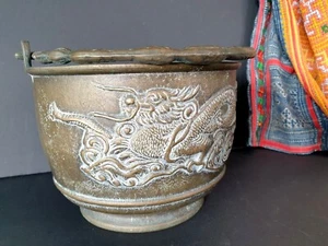 Old Japanese Bronze Dragon Planter …beautiful collection and display piece - Picture 1 of 8