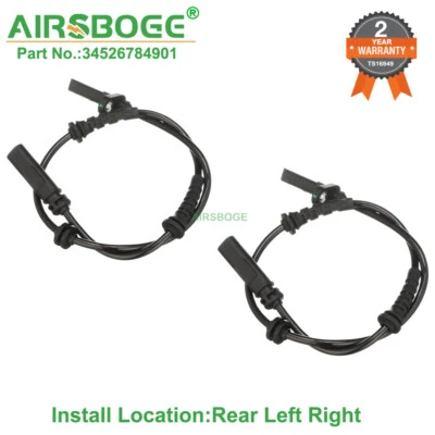 2X Sensor de Velocidade de Roda ABS Traseira Esquerda Direita Para BMW 528I 535I 550I 640I M5 M6  - Imagem 1 de 4