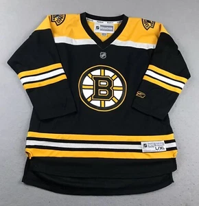Reebok Boston Bruins Jersey Youth Large/XL Black 3/4 Sleeves NHL Hockey Pullover - Picture 1 of 11