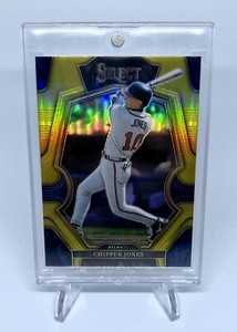 2023 Panini Select - Chipper Jones Gold Prizm Holo Refractor SP #'d /10 BRAVES