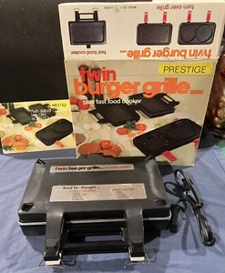 Vintage Prestige Twin Burger Grille...Open Box Missing Packaging - Picture 1 of 9
