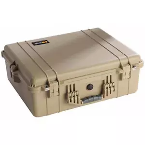Pelican 1600 Watertight Hard Case without Foam insert - Desert Tan #1600-001-190 - Picture 1 of 1