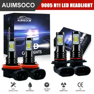 LED Headlight Hi/Lo Beam 6000K For GMC 2007-2013 Sierra 1500 & 2500HD & 3500HD - Picture 1 of 12