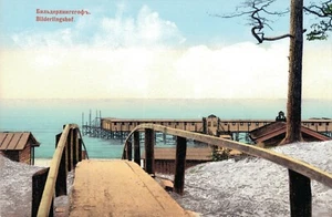 Letonia Bilderlingshof Bulduri Jūrmala Riga playa Jurmala postal vintage 06.84 - Imagen 1 de 2