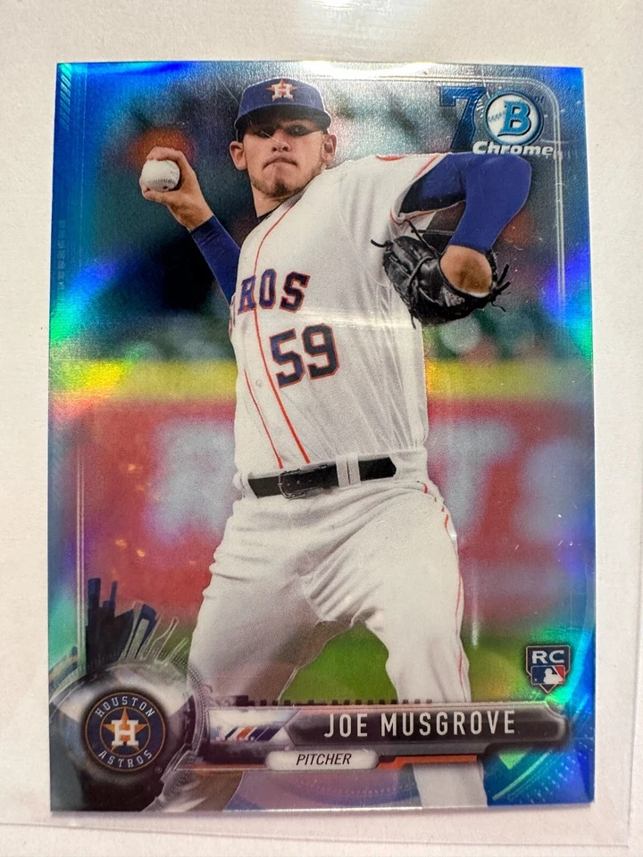 K53,825- 2017 Bowman Chrome Mini 70th Blue Refractors #92 Joe Musgrove #/70 - Image 1 of 1