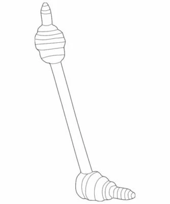 Barra estabilizadora lateral izquierda OEM NUEVO 00-06 Ford Lincoln Thunderbird XW4Z5C487AA Foto 1 de 3