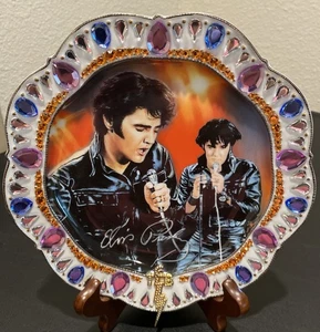 Jewel of Vegas Elvis Gewerbeteller "Forever The King" Bradford Exchange 2006 - Bild 1 von 2