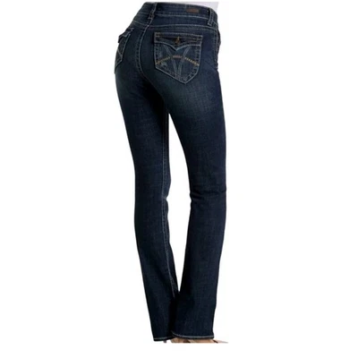 Kut From the Kloth Natalie High Rise Bootcut Jeans Sz 16 Dark Wash Flap Pockets  - Image 1 of 4