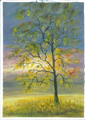 pintura original A4 40VOk obras de arte pinturas al óleo paisaje moderno Foto 1 de 3