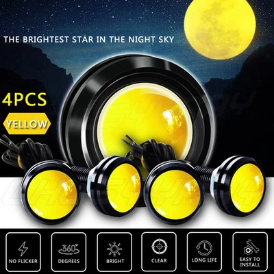 Luces amarillas del capó de la parrilla delantera de 4 piezas para camioneta Chevy Colorado Foto 1 de 4