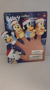 Bluey 5 Fingerpuppen 2023 neuwertig auf Karte! - Bild 1 von 2