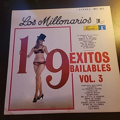 Los Millonarios 19 Exitos Bailables Vol. 3 Lp Fuentes Latin Pop Cumbia Merengue - Image 1 of 4
