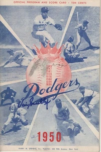 Vin Scully Signed Autographed 1950 Program Brooklyn Dodgers Legend PSA LOA - Picture 1 of 2