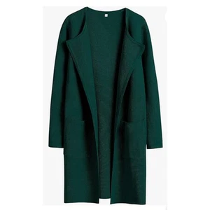 Green Knit Cardigan Topper Womans XXL NEW Long Sleeve Front Pockets Anrabess - Picture 1 of 8