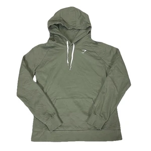 Gymshark Herren Large Hoodie Pullover Kapuzenpullover Khaki Grün Activewear - Bild 1 von 6