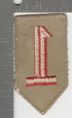 Pre WW 2 US Army 1st Infantry Division Twill Patch Inv# K0122 - Image 1 of 2
