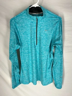 Nike Dri-Fit Running Element Half-Zip Pullover Blue 481320 Size Large Womens - Image 1 of 4