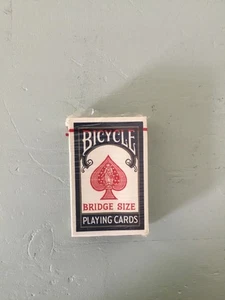 Tarjetas de juego vintage selladas tamaño puente bicicleta con sello fiscal azul 86 - Imagen 1 de 3