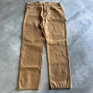 Dickies Hose Herren braun Carpenter Workwear Canvas Relaxed Outdoor 38x32 Baumwolle - Bild 1 von 5