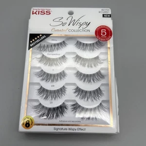 Kiss So Wispy Collezione Curata Varietà Confezione 5 Paia - 82753 KCUR01 - Foto 1 di 2