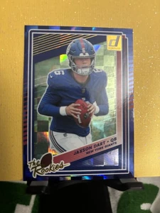 2025 Donruss The Rookies Jaxson Dart Blue Checker Refractor # 2 - Picture 1 of 4