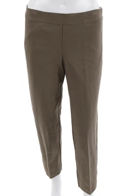 Pantalones de vestir recortados al tobillo para mujer Trina Turk marrón con cremallera talla 28 Foto 1 de 4