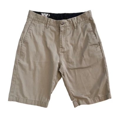 Volcom Men's Chino Khaki Tan Shorts Size 28 Classic Corpo Casual Skateboard - Image 1 of 4