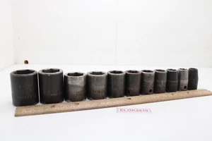 Snap On 311IMYA 3/8"-1" 3/8” Drive 6 Point 12 Piece Shallow Impact Socket Set - Picture 1 of 18