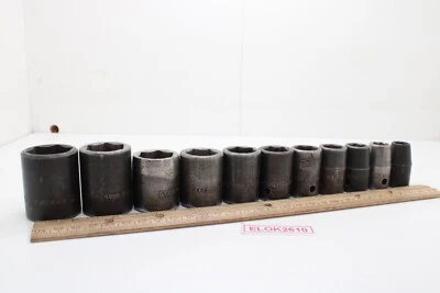 Snap On 311IMYA  3/8"-1"  3/8” Drive 6 Point 12 Piece Shallow Impact Socket Set - Image 1 of 4