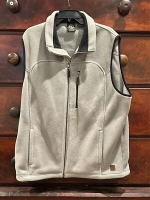 Chaleco Aigle Para Hombres XL Verde con Negro PolarTec Poliéster Sin Mangas Suéter Cremallera Completa Foto 1 de 4