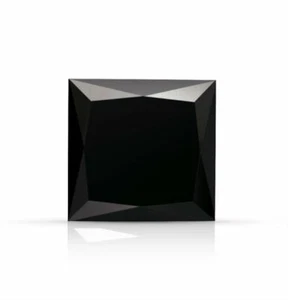 Natural Black Diamond Princess Cut Loose Diamond, Square Cut Diamond i3 Clarity - Foto 1 di 3