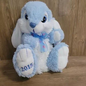 2015 Dan Dee Blue Easter Bunny 14 in Plush Stuffed Animal - Picture 1 of 4