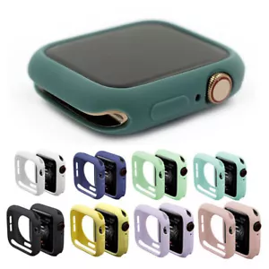 Watch Bumper Cover Case For Apple Watch 10 9 8 7 6 5 4 Series Silicone Protector - Picture 1 of 19
