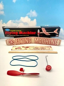 Guillow's "Flying Machine" Gummiband angetriebenes Balsaholz Flugzeug GUI-75 SPASS! - Bild 1 von 11