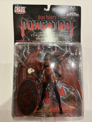 Chaos Comics Brian Pulido Purgatori Figure Moore Action Lady Death MOC Cover