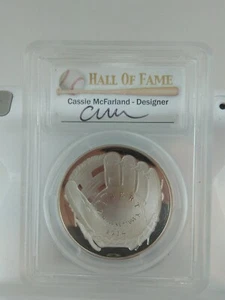 2014-P PCGS PR69DCAM Baseball Hall Of Fame Silver Dollar First Strike. - Picture 1 of 4