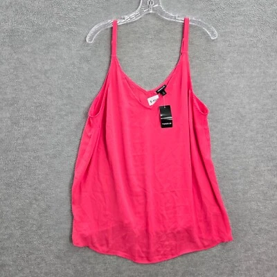 Vestido Torrid Mujer Grande Rosa Sin Mangas Cuello en V Correa Ajustable Nuevo con Etiquetas Foto 1 de 4