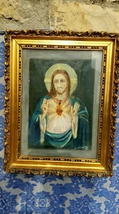Dipinto su tavola Sacro Cuore - Imagen 1 de 9