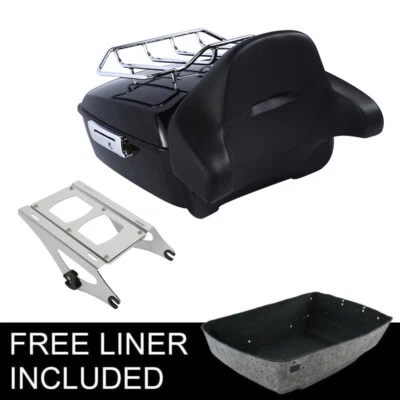 King Trunk Rack Mount Rack Fit For Harley Touring Street Road Glide 14-25 - Image 1 of 4