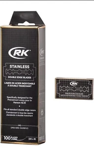 100 RK HENSON Stainless Steel Razor Double Edge AL13 Replacement Shaving Blades - Picture 1 of 10