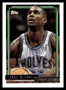1992 Topps #233 Lance Blanks   Minnesota Timberwolves