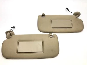 Juego de parasoles 11-13 Jeep Grand Cherokee Overland diestro/derecho beige tela espejo iluminado - Imagen 1 de 10