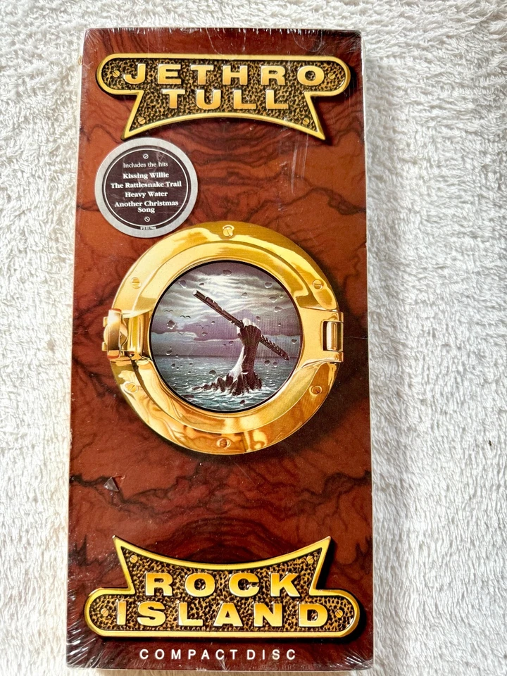 JETHRO TULL SEALED LONGBOX CD ROCK ISLAND PROMO HYPE STICKER KISSING WILLIE LP - Image 1 of 4