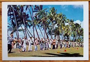 Hula Dancing Hawaii HI Postcard PC Circa 1960s Unused - Picture 1 of 1