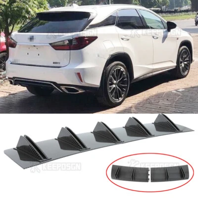For Lexus RX300 RX330 RX350 Shark Fins Rear Diffuser Bumper Fins Spoiler Lip - Image 1 of 4