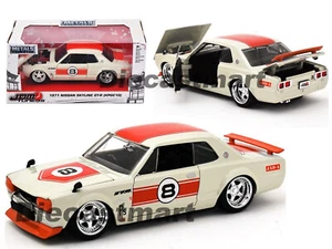 NISSAN SKYLINE GT 1:24 Scale Diecast Model Toy Car Miniature White New KPGC-10 - Picture 1 of 8