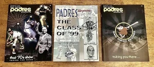VTG Lot 3 Padres Magazine/Programs (1999, 2003) Randy Jones Autograph, Qualcomm - Picture 1 of 12