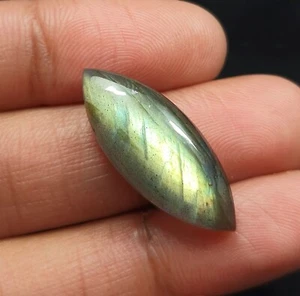 16.45 Ct Natural Labradorite Multi Flash Marquise Cabochon Loose Gems 29x11.4 MM - Picture 1 of 3