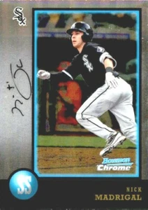 2018 BOWMAN DRAFT CHROME 98 BOWMAN #98B-NM NICK MADRIGAL WHITE SOX - Picture 1 of 2
