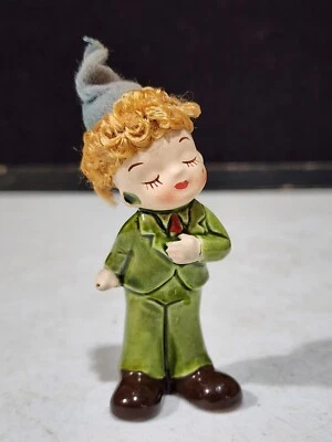 Figura de colección ENESCO E-5838 sombrero de tela gris PIXIES ELF Foto 1 de 4